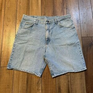 Vintage Wrangler Light wash‎ Baggy Jean Shorts Jorts size 38